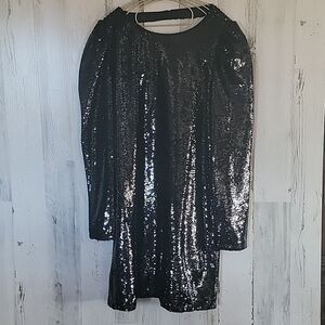 NWT Aqua Black Sequin dress